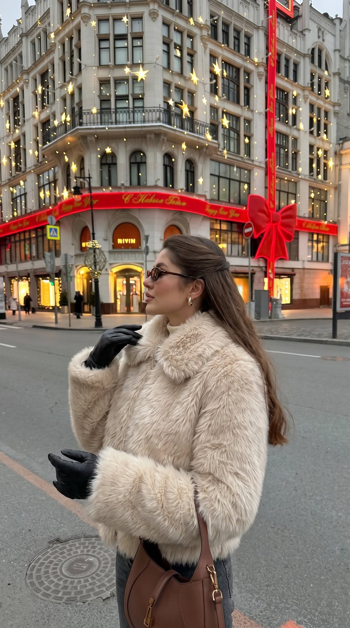 Amelia Faux Fur Bomber Jacket