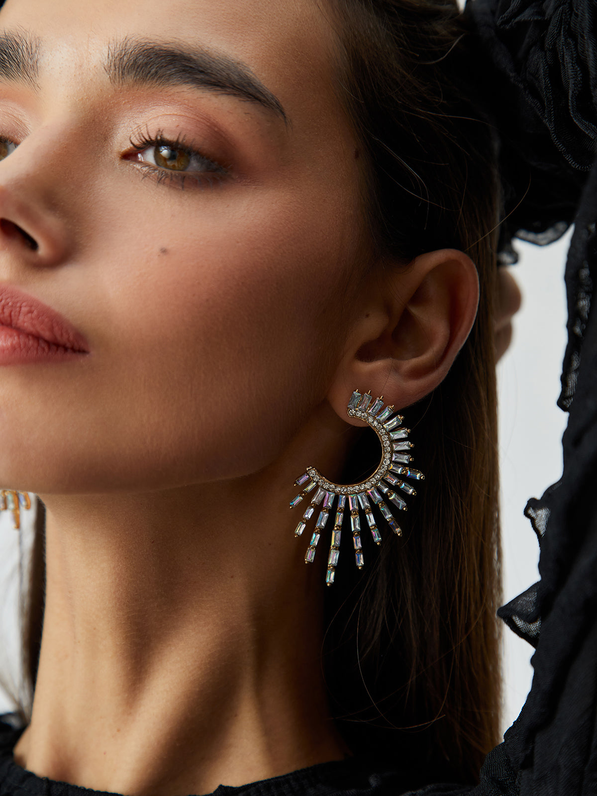 Rhinestones Charming Sunshine Earrings