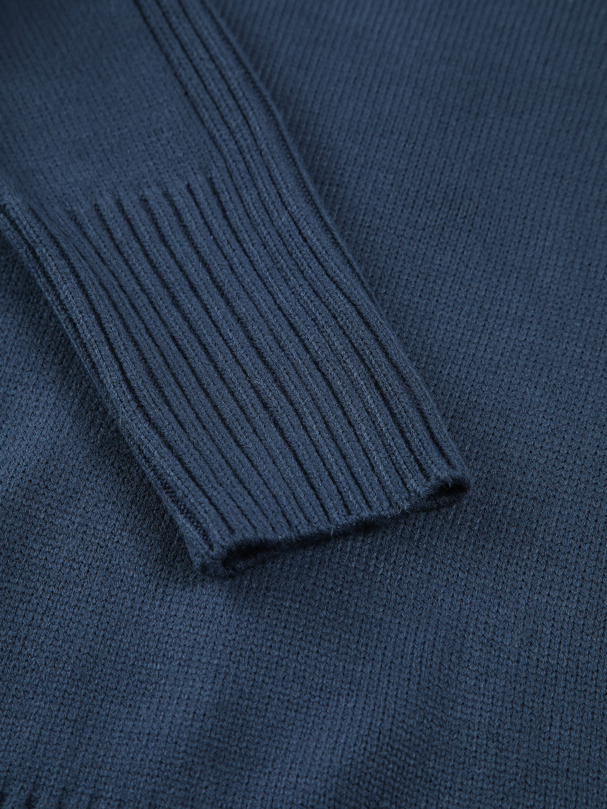 Solid High Graceful Neck Knit Sweater