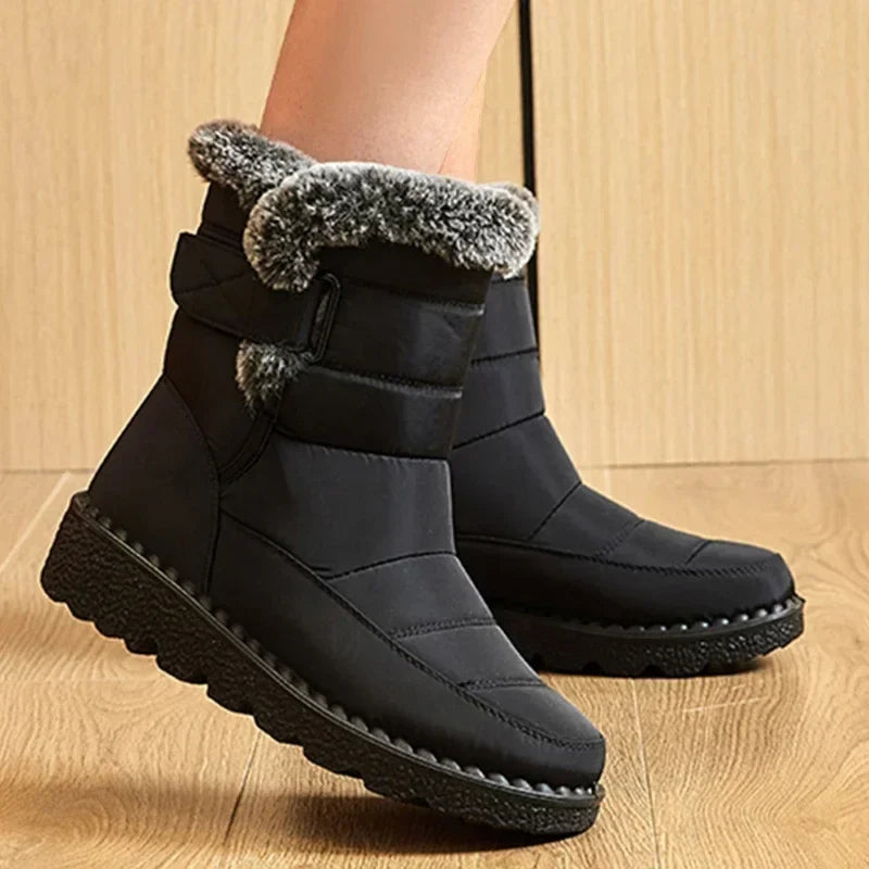 Boots Women Snow Plush Shoes Woman Platform Women's Boots Flat Keep Warm Women Shoes Casual Plus Size Winter Boots Botas Muje