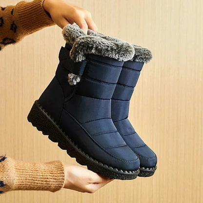 Boots Women Snow Plush Shoes Woman Platform Women's Boots Flat Keep Warm Women Shoes Casual Plus Size Winter Boots Botas Muje