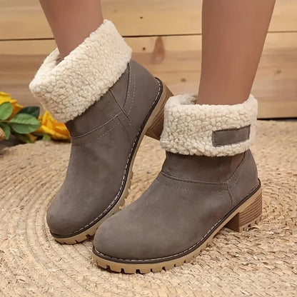 Non-slip Thickened Medium Heel Comfortable Outdoor Snow Boot