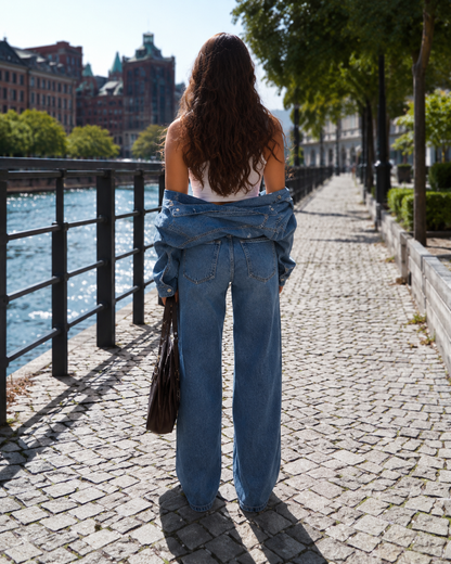 Brielle Low Rise Wide Leg Jeans