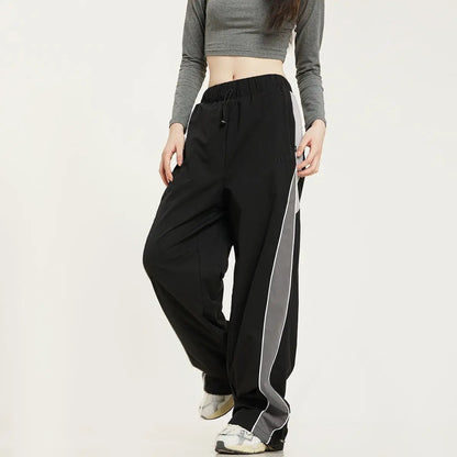 Men and Women Straight-leg Drawstring Sweatpants
