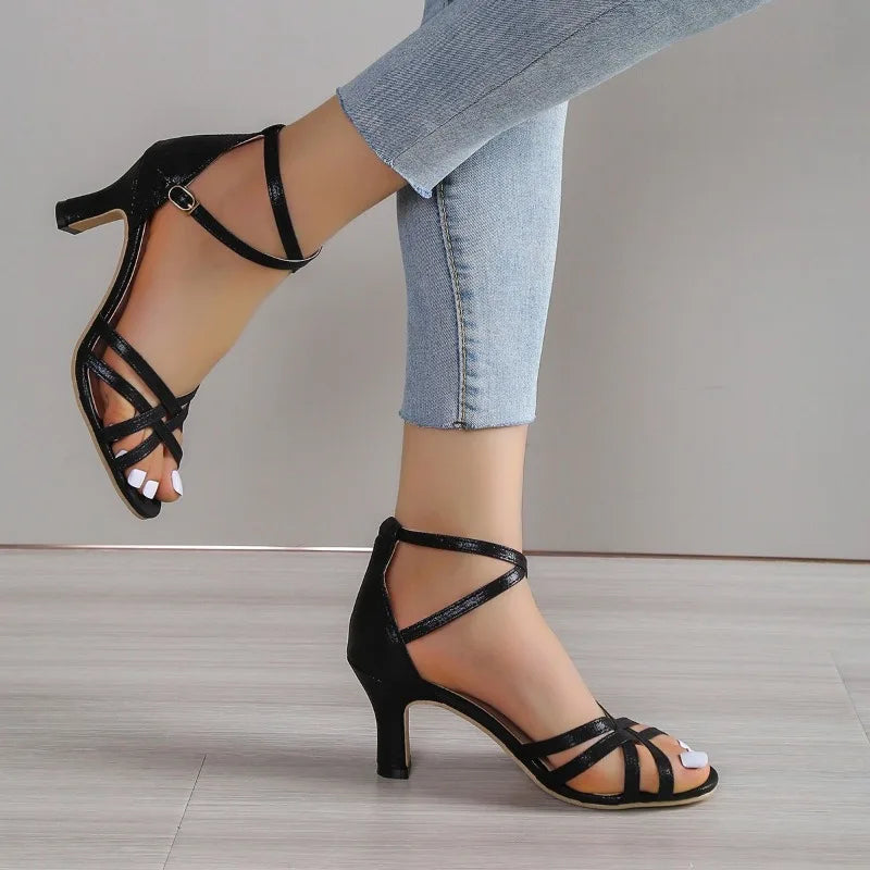 Fashion Slip-on Solid Pointed Office Stylish Modern Low Heel Pumps