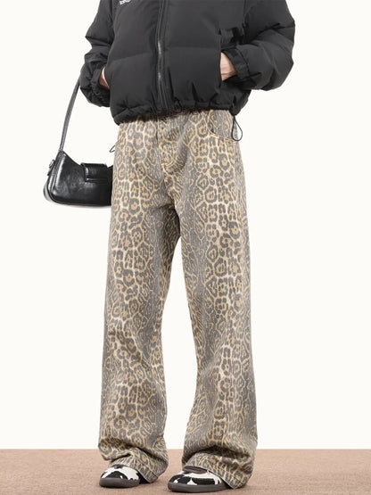 Elaine Leopard Print Jeans
