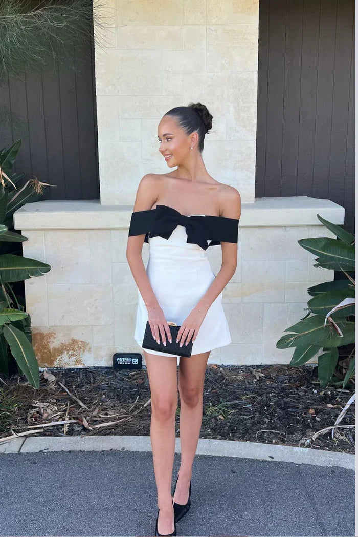 Trinity Bow Mini Dress