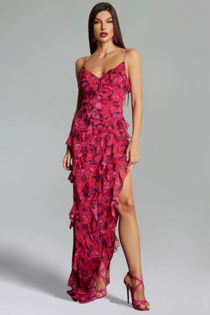 Alexis Ruffle Maxi Dress