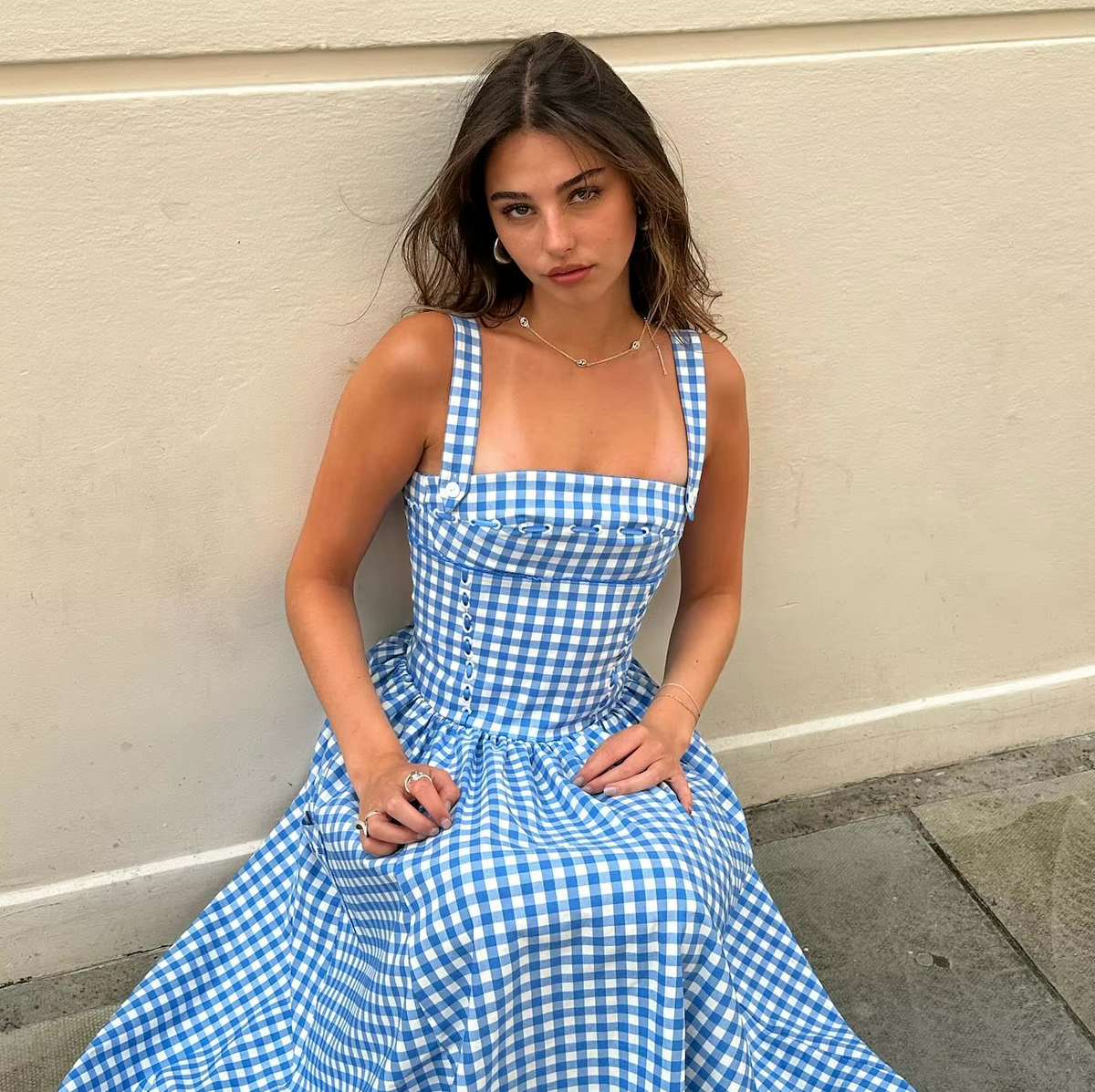 Atara Gingham Midi Dress