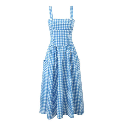 Atara Gingham Midi Dress