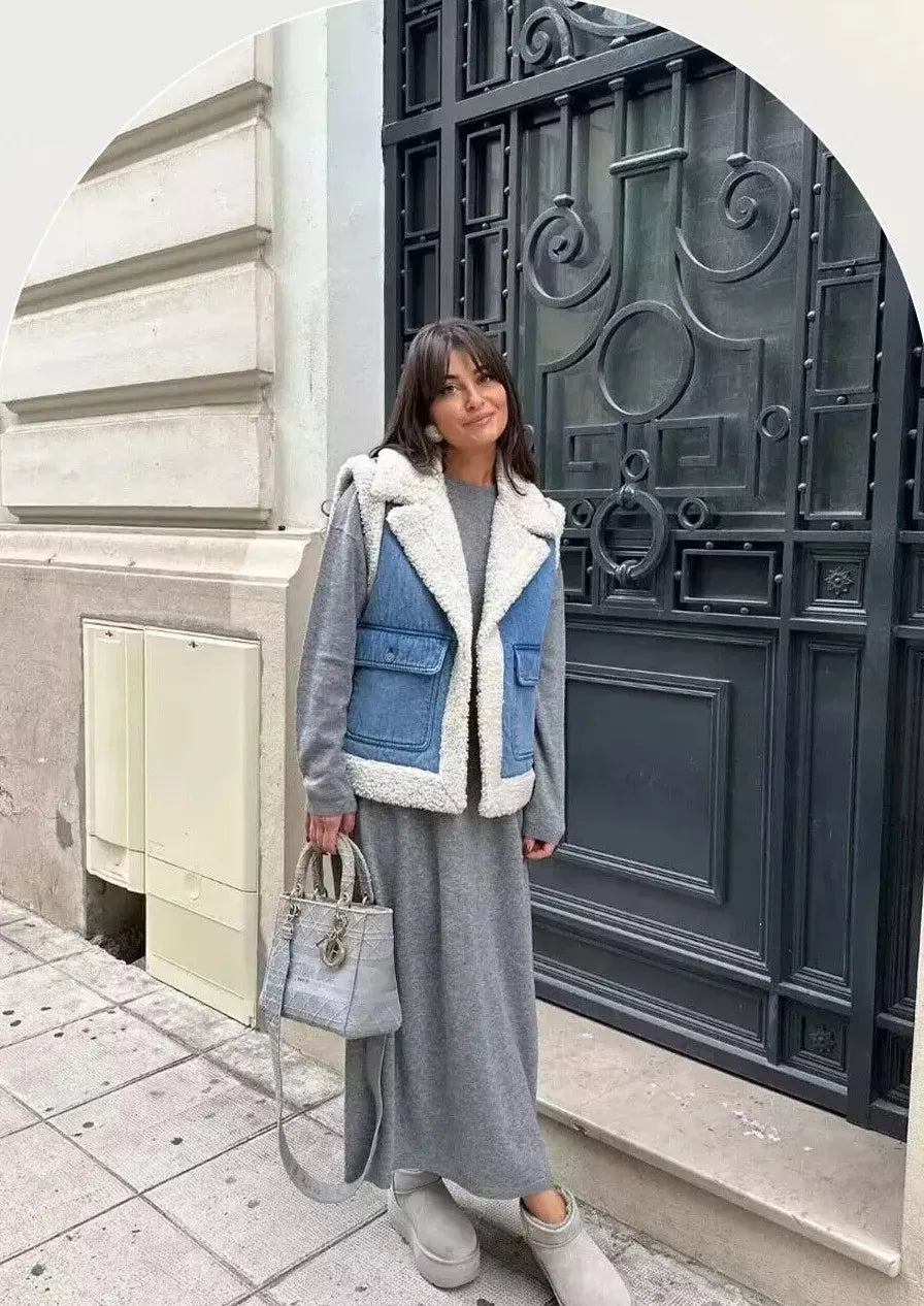 Hadley Denim & Shearling Jacket
