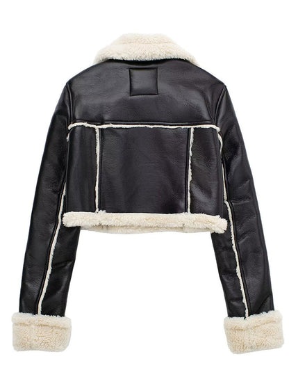 Kaye Cropped Shearling Jacket