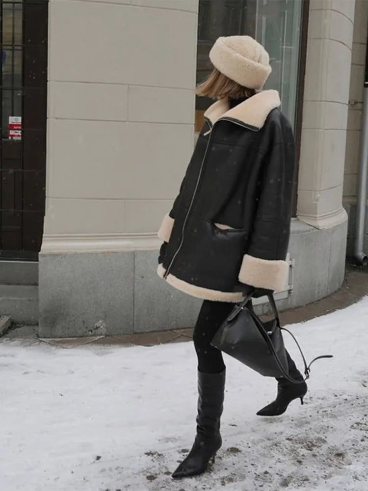 Oslo Oversized Shearling Jacket