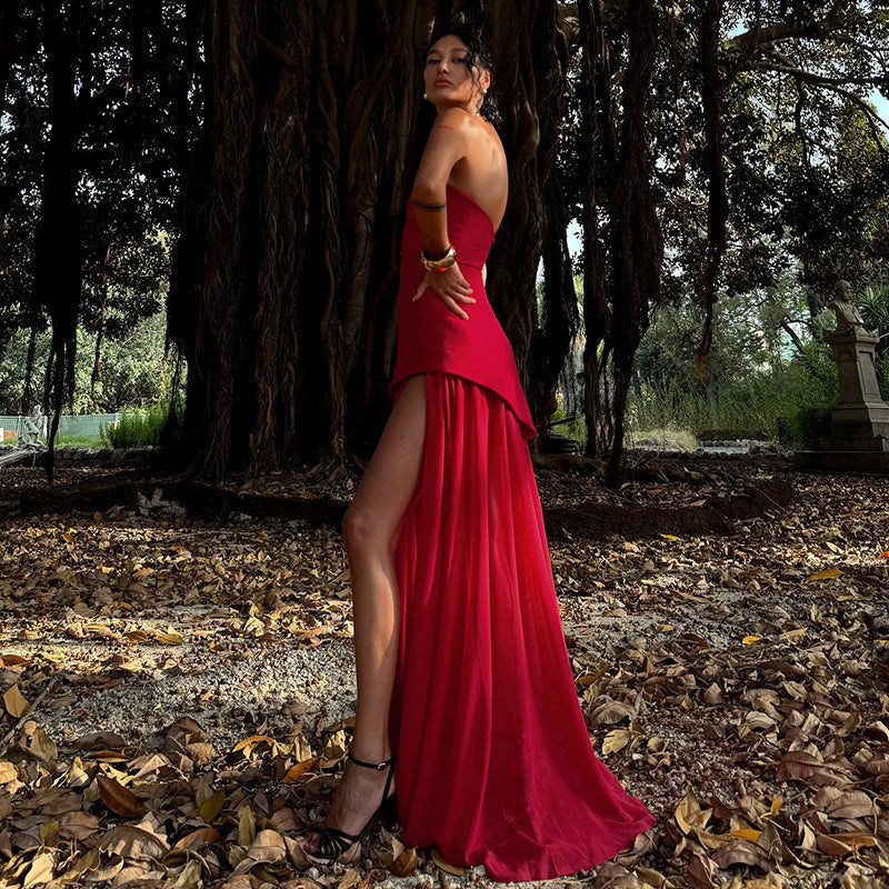 Valerie Asymmetrical Maxi Dress