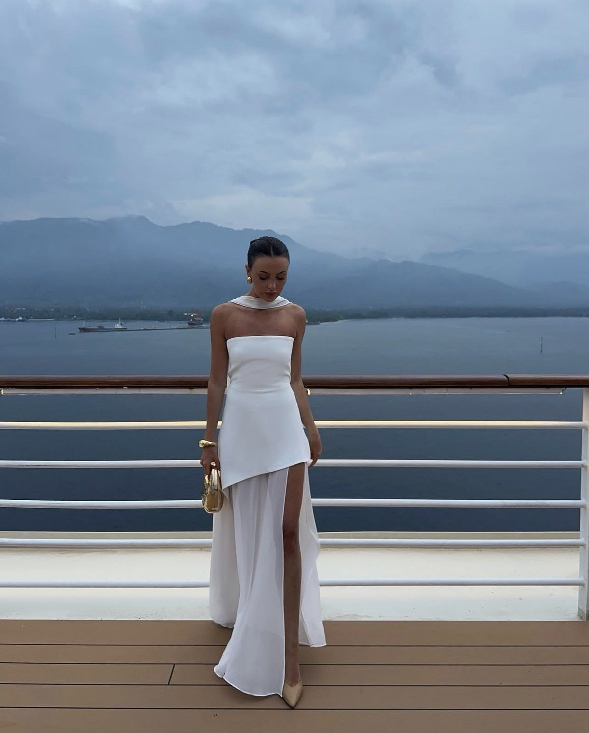 Valerie Asymmetrical Maxi Dress