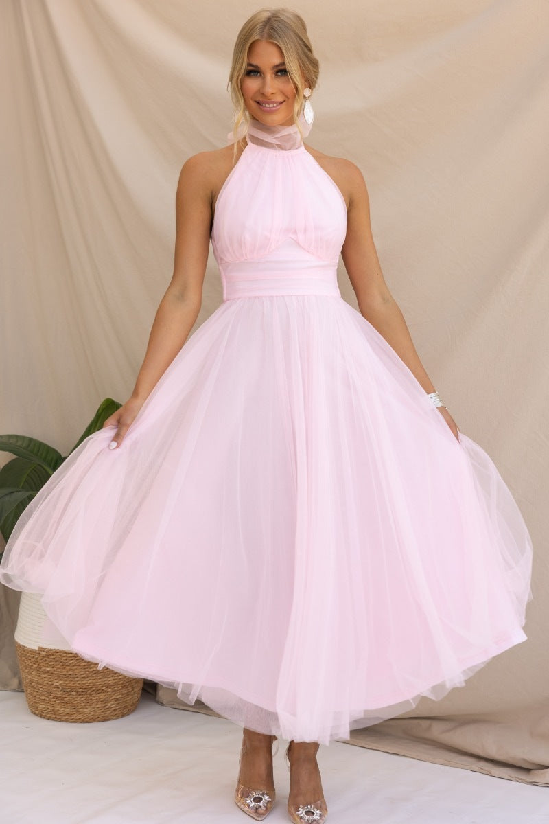 Venisse Tulle Midi Dress