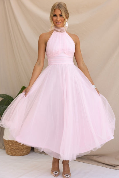 Venisse Tulle Midi Dress