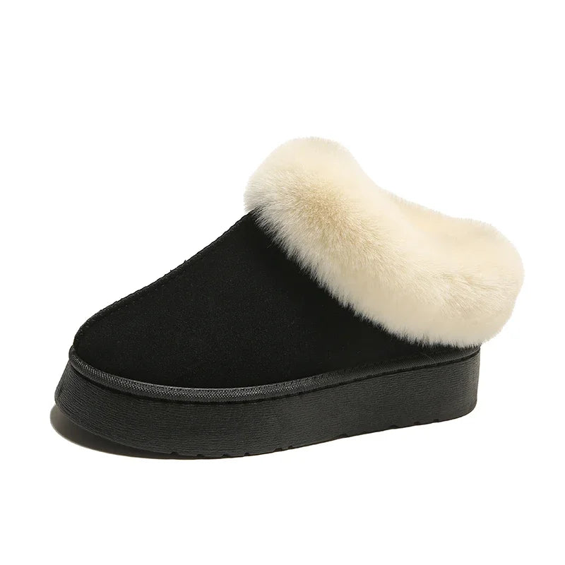 Faux Fur Winter Boots for Women 2024 Non Slip Women's Snow Boots Plush Warm Fashion Short Boot Comfortable Warm Platform Shoe