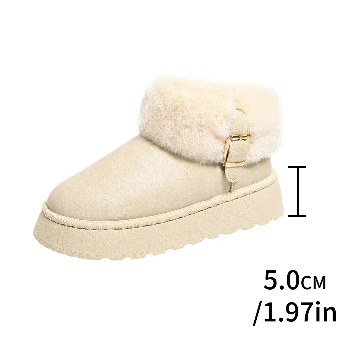 Furry Furry Women Shoes 2024 Newest Design Women's Boots Winter Plush Warm Snow Boots Non-slip Thick Bottom Ladies Cotton Boo