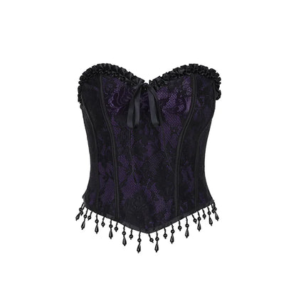 Gothic Spaghetti Strap Corset Punk Grunge Halloween Clothing Crop Top