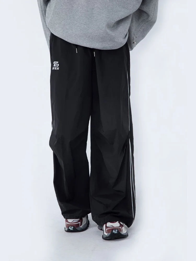 Techwear Black Baggy Sweatpants Vintage Streetwear Oversized Jogging Pant