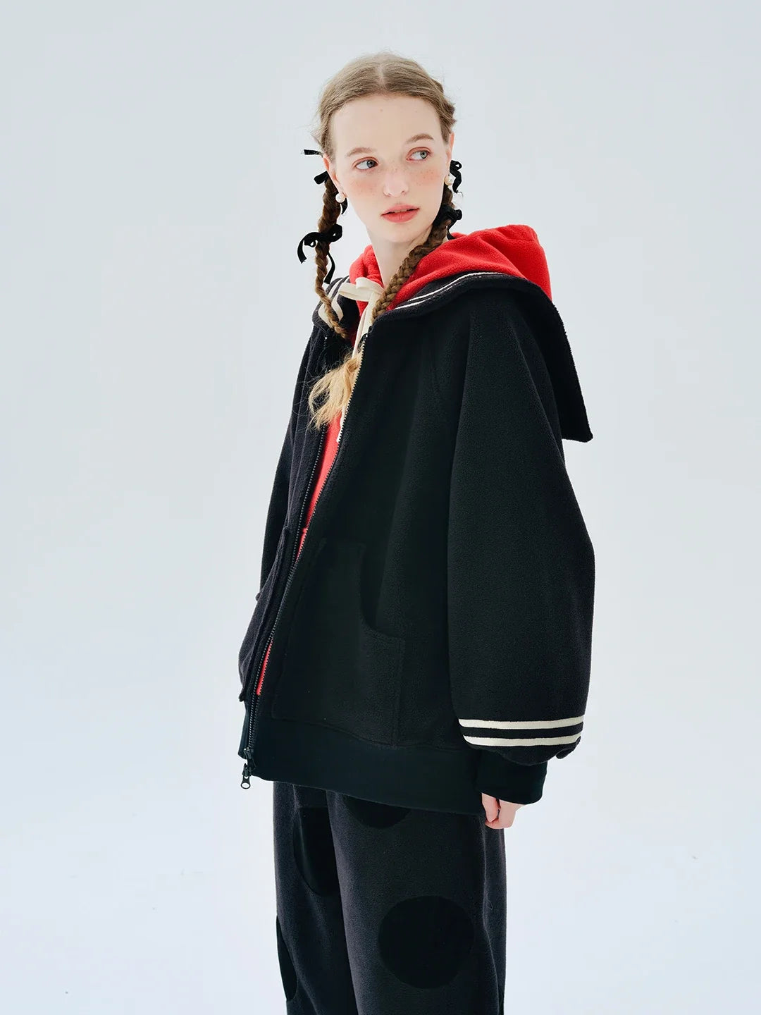 Original Autumn Winter Long Black Thick Coat