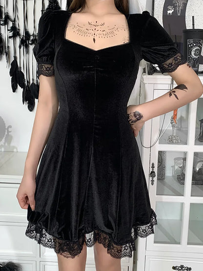 PVC Harness O-Ring Sweetheart Corset Bodycon Mini Dress