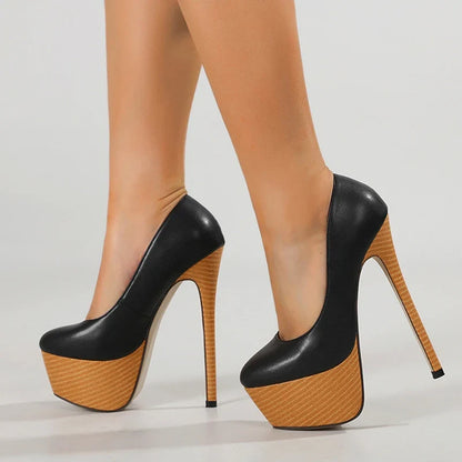 2024 New Arrival Woodiness Platform Slingback Super High High Heel