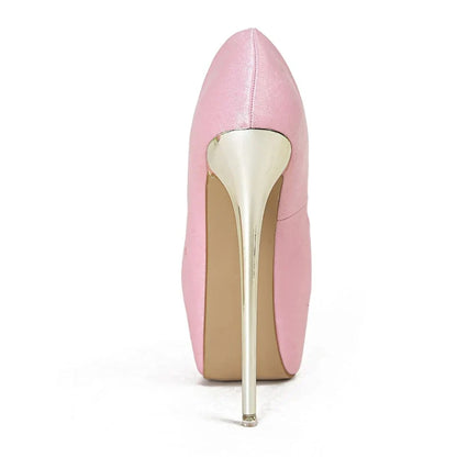 Elegant Party Wedding Shallow Peep Toe Super High High Heel