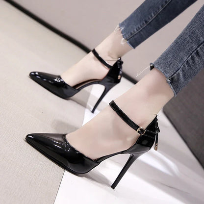 Pointed Toe Fashion Black Wedding Nude Bridal Ladies High Heel