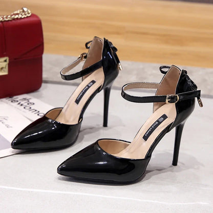 Pointed Toe Fashion Black Wedding Nude Bridal Ladies High Heel