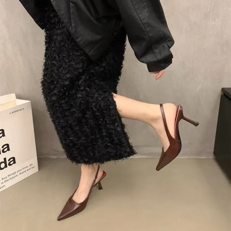Chunky Transparent PVC Summer Stylish New High Low Heel Pumps