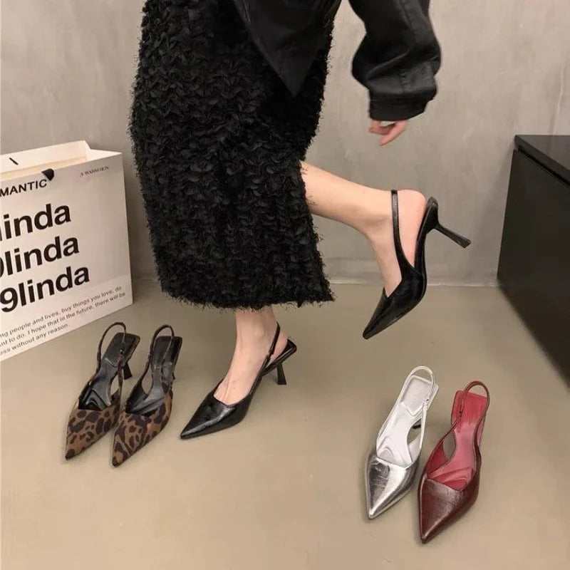 Chunky Transparent PVC Summer Stylish New High Low Heel Pumps