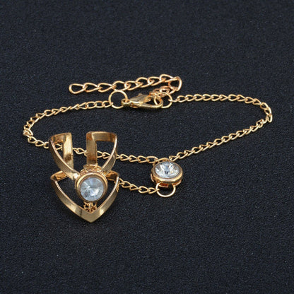 Retro Openwork Arrow Ring Finger Bracelet