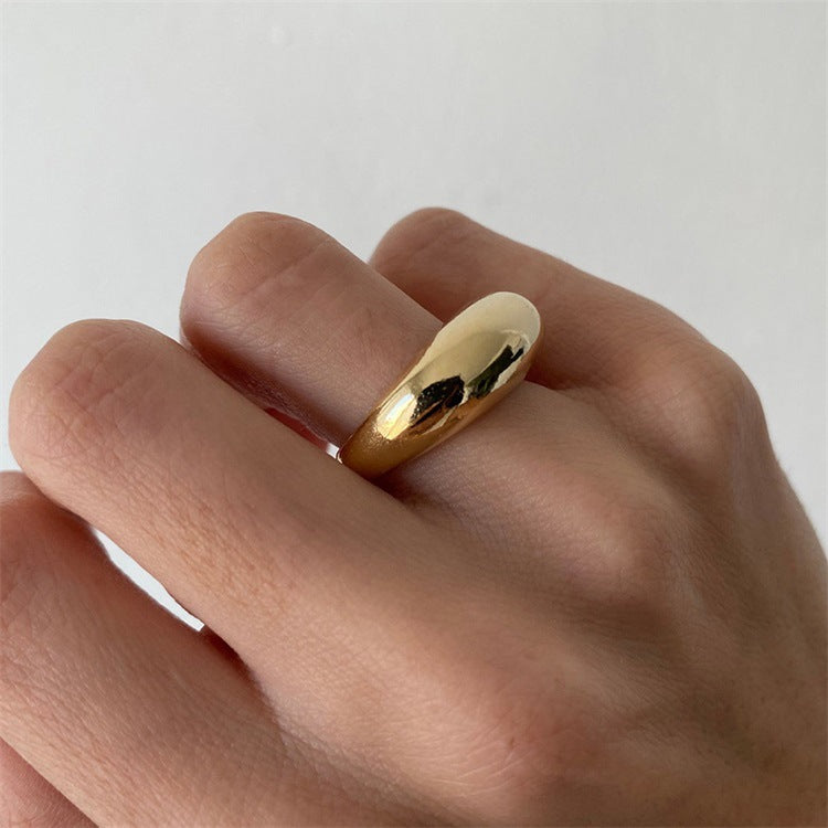 Minimalist Round Stainless Steel Ring