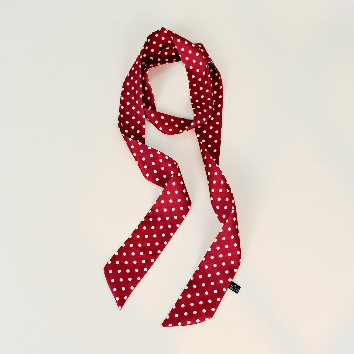 Polka Dot Elegant Long Thin Print Neck Scarf