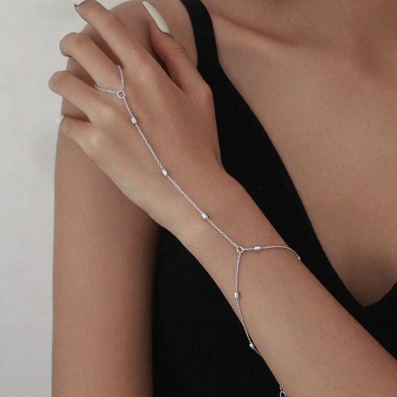 Versatile Metallic Chain Finger Bracelet