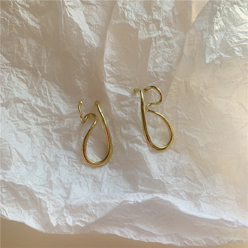 Minimalist Stacked Ear Cuff Earrings