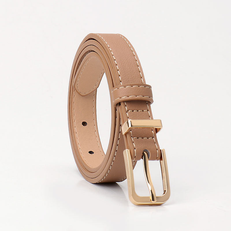 Minimalist Faux Leather Waist Belt