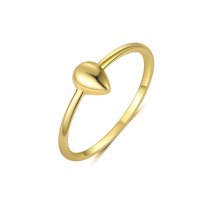 Sterling Silver Square Geometric Zirconia Ring