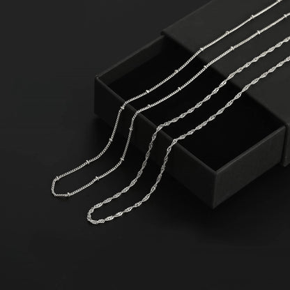 Minimal Double Layer Metal Waist Chain Set