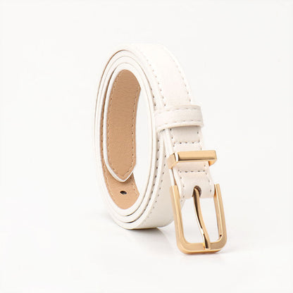 Minimalist Faux Leather Waist Belt