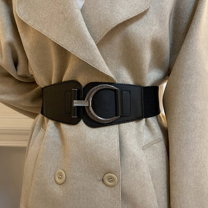Fashion Leather Stretch Waist Belt