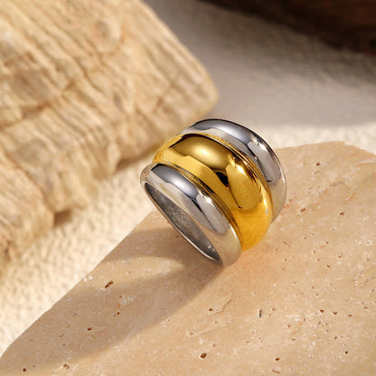 Titanium Steel Seamless Band Ring