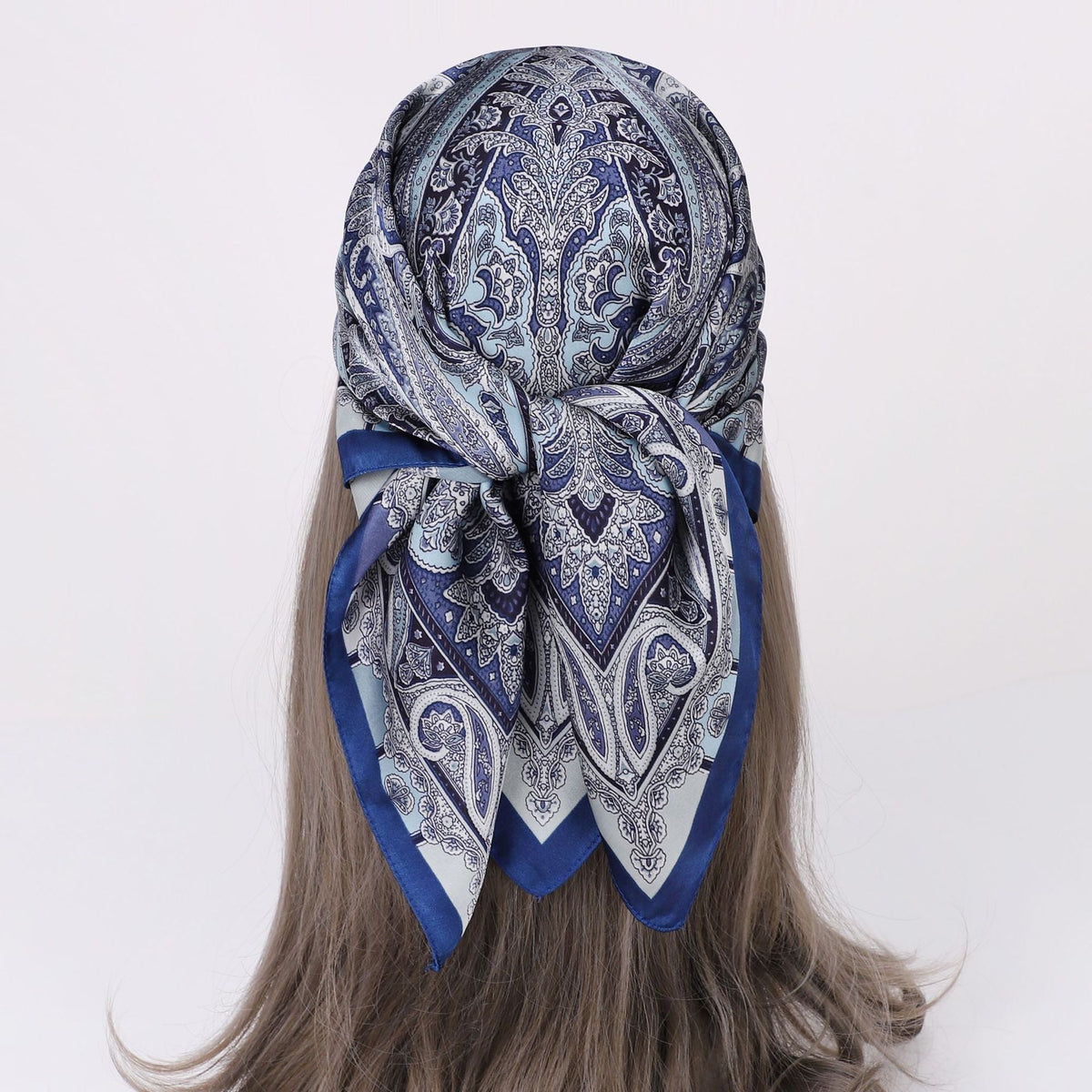 Elegant Paisley Square Shirt Neck Scarf