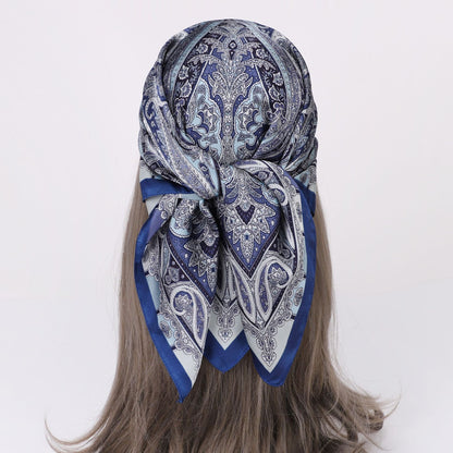 Elegant Paisley Square Shirt Neck Scarf