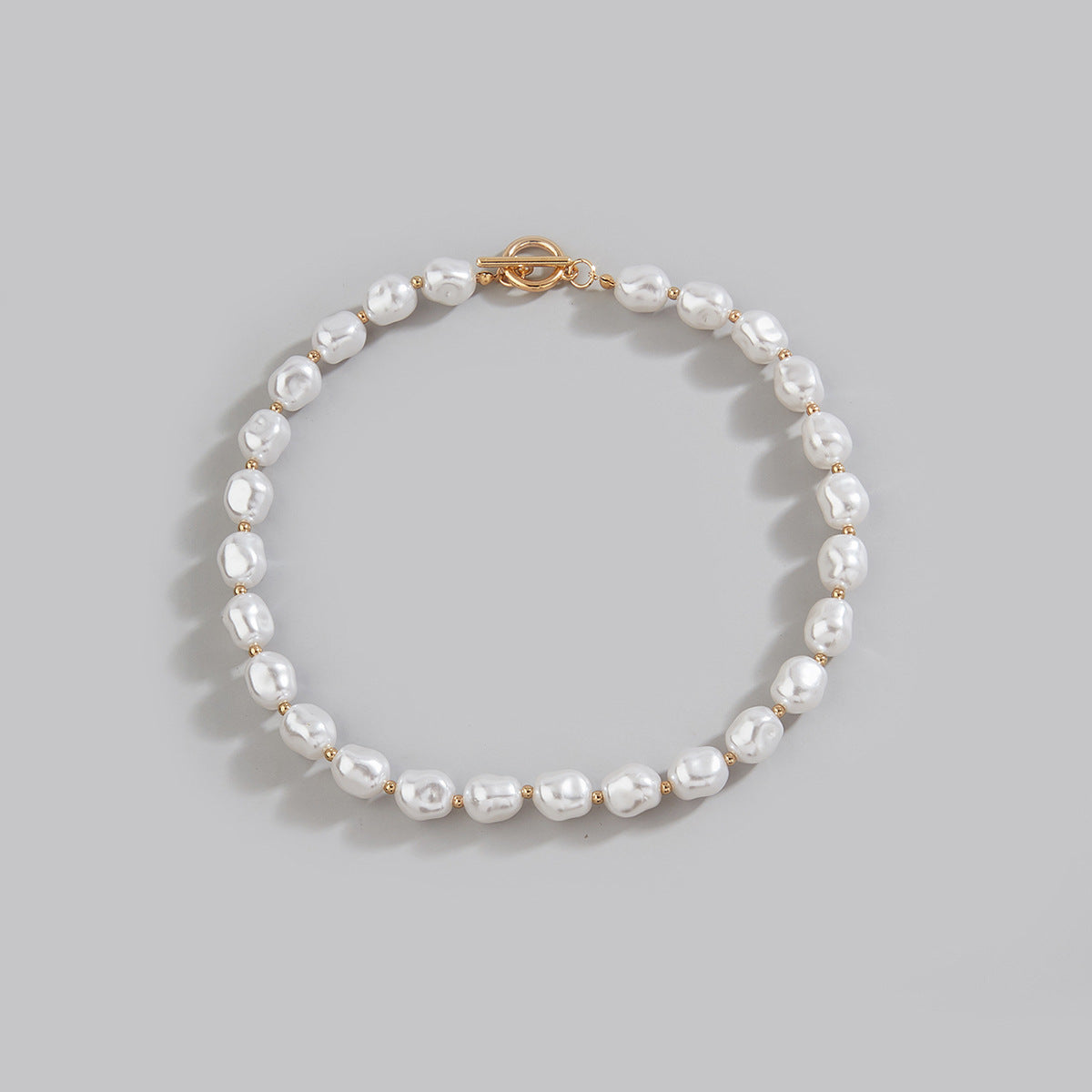 Vintage Baroque Pearl Irregular Statement Necklace