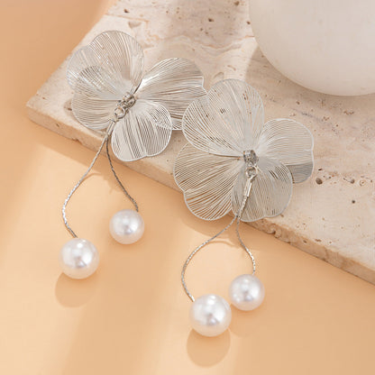 Ginkgo Flower Dangle Drop Earrings