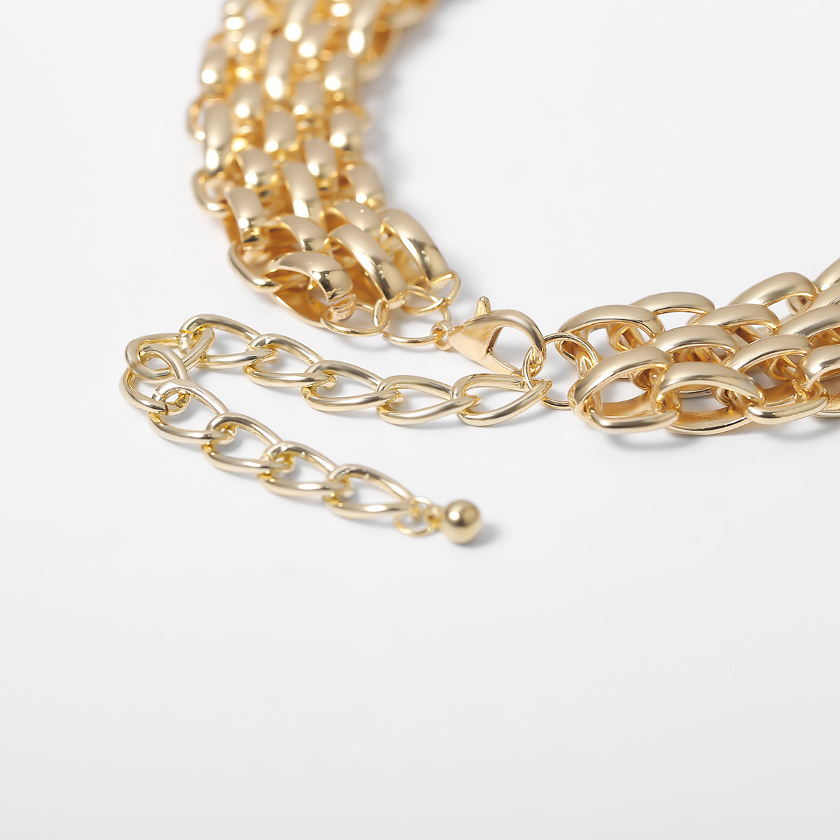 Punk Style Chunky Curb Chain Bracelet