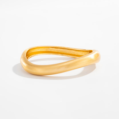 Versatile Matte Coil Bangle Bracelet